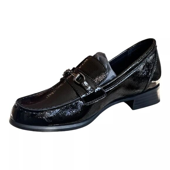 Munro Women’s Loafers 8.5W Black Patent Leather Perfect Fit Arch Support Slip On - Picture 1 of 8